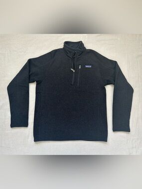 Patagonia Better Sweater 1/4 Zip Fleece Pullover Black Small